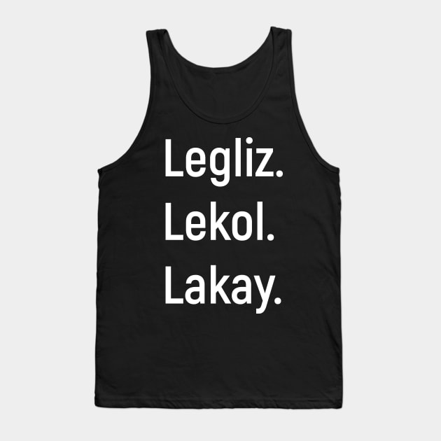 Legliz Lekol Lakay Haitian Tank Top by OFT Designs